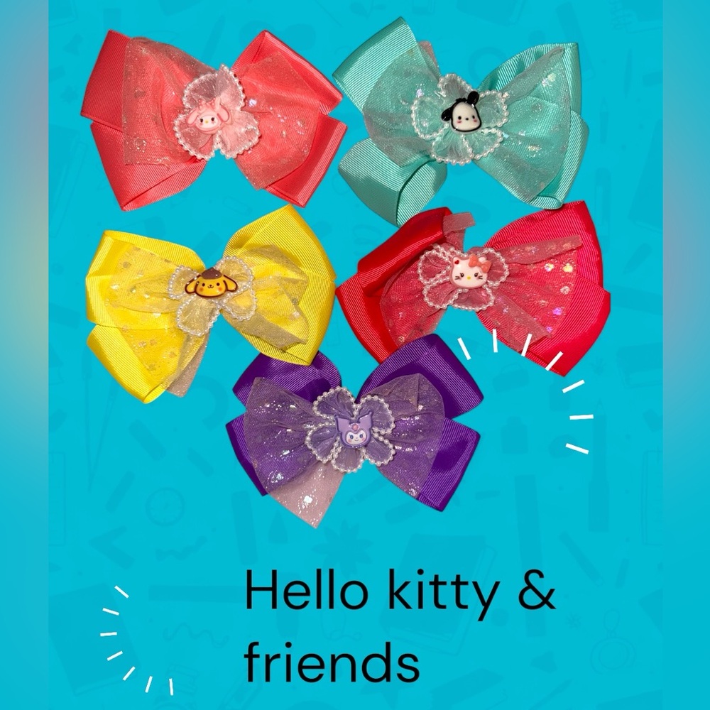 Bundle set of Sanrio set Handmade Hair Bows‎